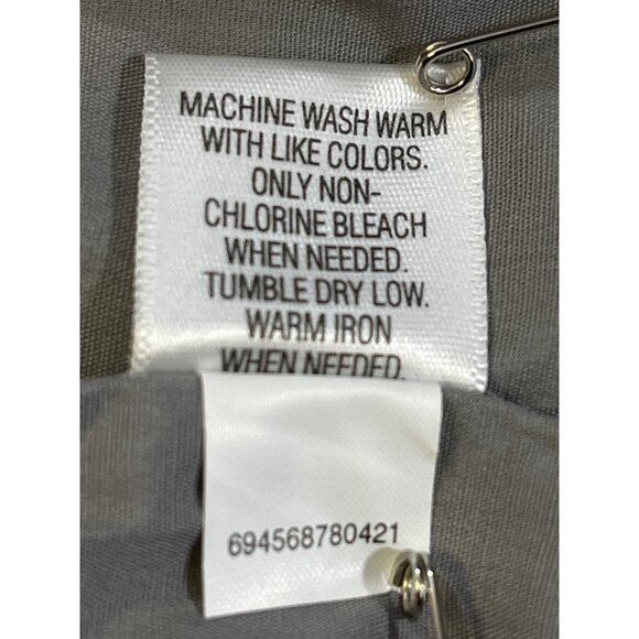 Croft & Barrow Men's Grey Button Up Shirt Size XXL/34-35/18.5-19 SKU 6309 - Picture 5 of 5